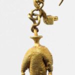 گوشواره طلا، اشکانی - موزه متروپولیتن